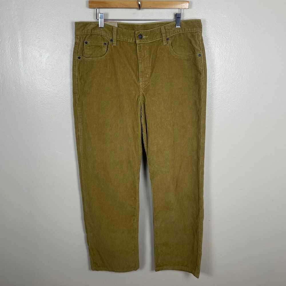 Levi's Men's 32x30 Low Pro Corduroy Pants Tan Straight Leg Relaxed Fit 90s Y2K